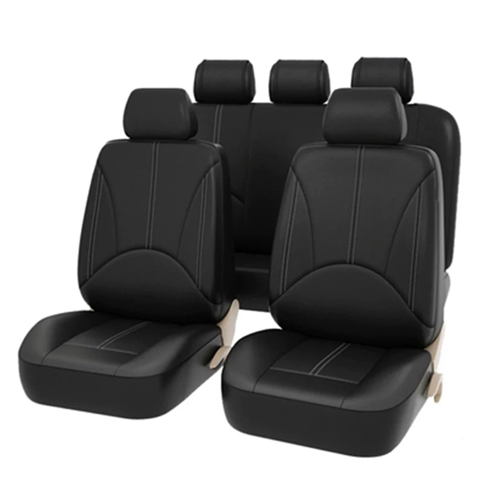 Autositzbezüge,Schonbezug Autositz Vorne Universal PU Leder Auto Sitzbezüge Set Auto Sitz Schutz Interior Styling(C) von KFXYSM