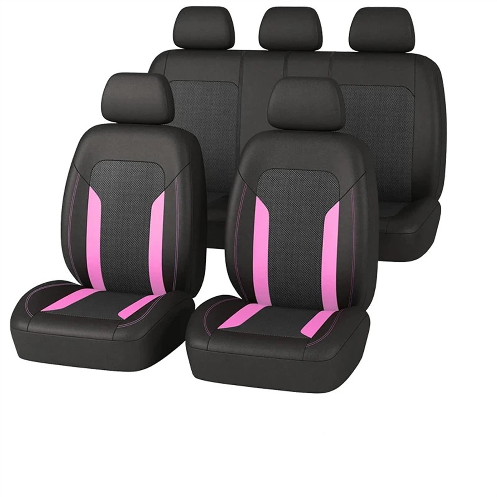 Autositzbezüge,Schonbezug Autositz Vorne Universelles Mesh-Autositzbezug-Set, Innenraum, Unisex, Passend for Die Meisten Autos, SUVs, Schienentransporter, Mit Reißverschluss, Airbag-kompatibel(Pink 5 Autositzbezüge,Schonbezug Autositz Vorne Universelles Mesh-Autositzbezug-Set, Innenraum, Unisex, Passend for Die Meisten Autos, SUVs, Schienentransporter, Mit Reißverschluss, Airbag-kompatibel(Pink 5 von KFXYSM