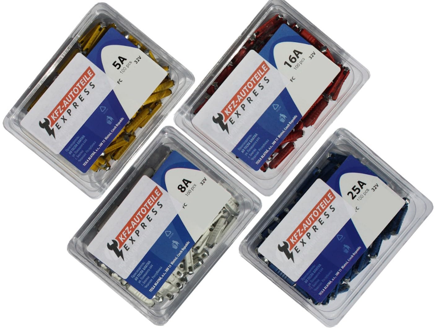 KFZ Auto Sicherung Torpedo ATS Abschmelz, FC, 5A 8A 16A 25A, Stromstärke:Set 400 verschiedene KFZ Auto Sicherung Torpedo ATS Abschmelz, FC, 5A 8A 16A 25A, Stromstärke:Set 400 verschiedene von KFZ-Autoteile Express
