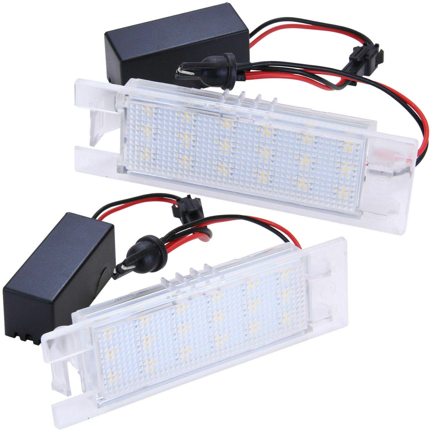 Kfz Dog LED Kennzeichenbeleuchtung | eingebauter CAN-Bus-Widerstand | kompatibel mit diversen O--P--E--L Modellen | Zubehör | Tuning | Effizient/geringer Stromverbrauch | leichte Installation von LLCTOOLS