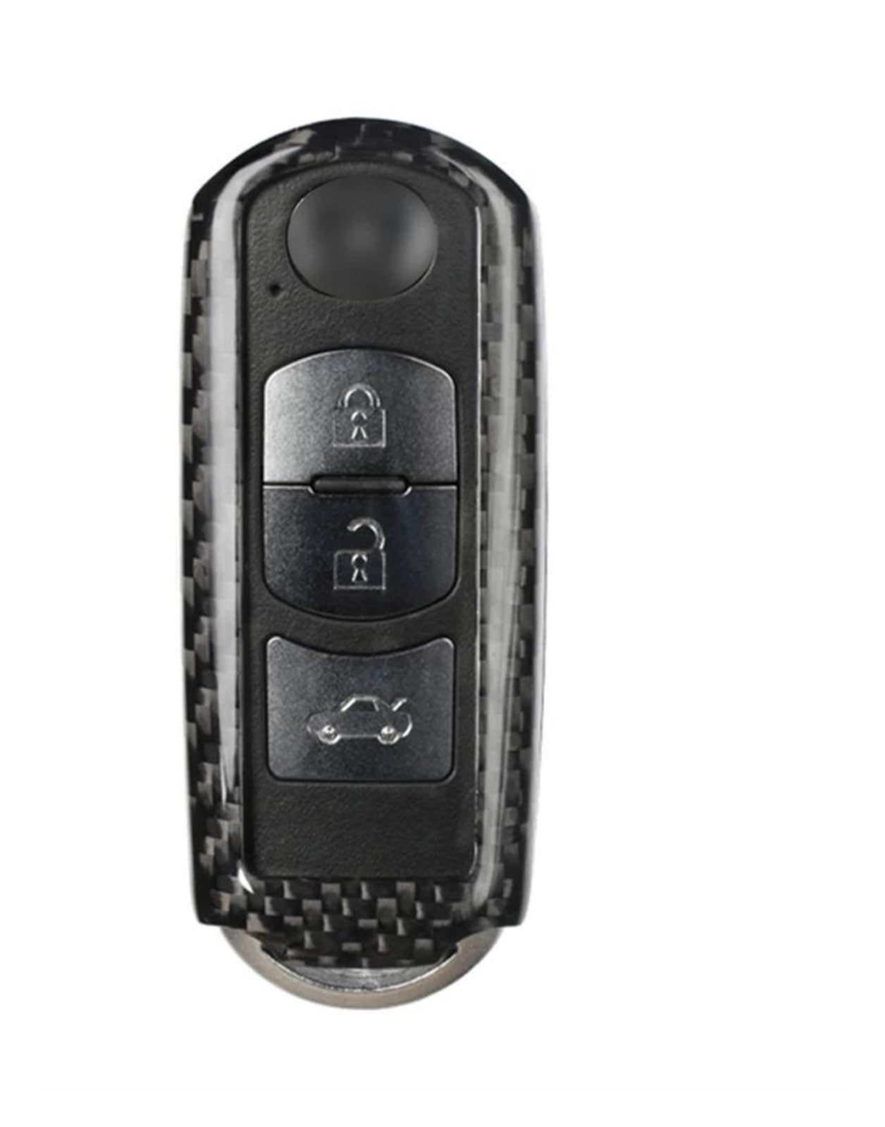 Autoschlüssel Ersatz Schlüssel Für 2 3 5 6 Für CX-3 Für CX-5 CX-7 Für CX-9 MX5 Auto-Fernschlüsselgehäuse Abdeckung Gehäuse Kohlefaser-Ersatz(Color1) von KGFRDO
