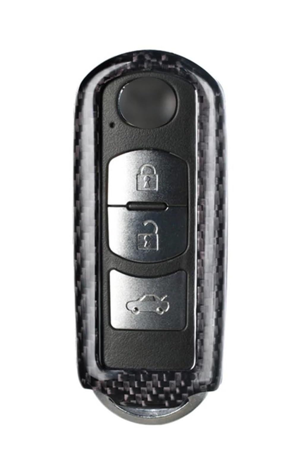 Autoschlüssel Ersatz Schlüssel Für 2 3 5 6 Für CX-3 Für CX-5 CX-7 Für CX-9 MX5 Auto-Fernschlüsselgehäuse Abdeckung Gehäuse Kohlefaser-Ersatz(Color2) von KGFRDO