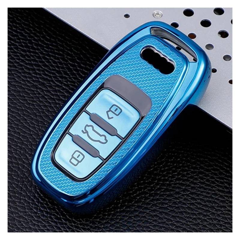 Autoschlüssel Ersatz Schlüssel Für A4 A1 A3 S4 B7 B8 A6 A5 A7 A8 Q5 S5 S6 Q7 Weiche TPU Auto Fernbedienung Schlüssel Fall Abdeckung Halter Shell Fob Zubehör(XL1000V Gray) von KGFRDO