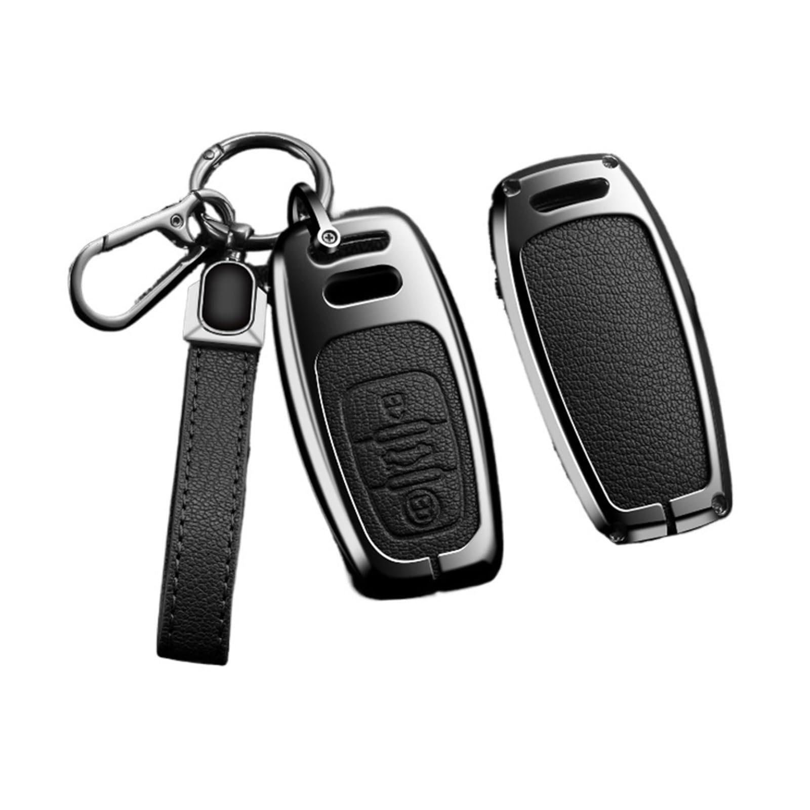 Autoschlüssel Ersatz Schlüssel Für A4 A5 A6 A7 A8 Q8 Q5 S6 S7 S5 S4 RS6 RS7 Schlüsselanhänger Zubehör Legierung Stil Autoschlüssel Hülle Abdeckung Shell(A Black 1) von KGFRDO