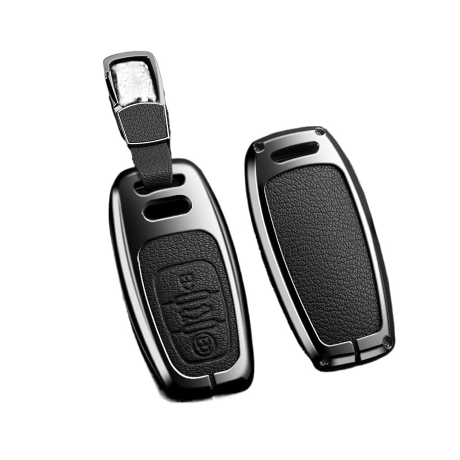 Autoschlüssel Ersatz Schlüssel Für A4 A5 A6 A7 A8 Q8 Q5 S6 S7 S5 S4 RS6 RS7 Schlüsselanhänger Zubehör Legierung Stil Autoschlüssel Hülle Abdeckung Shell(A Black 2) von KGFRDO