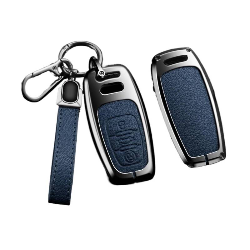 Autoschlüssel Ersatz Schlüssel Für A4 A5 A6 A7 A8 Q8 Q5 S6 S7 S5 S4 RS6 RS7 Schlüsselanhänger Zubehör Legierung Stil Autoschlüssel Hülle Abdeckung Shell(A Blue 1) von KGFRDO