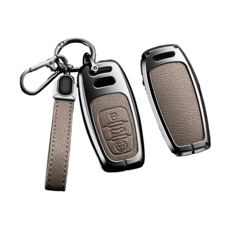 Autoschlüssel Ersatz Schlüssel Für A4 A5 A6 A7 A8 Q8 Q5 S6 S7 S5 S4 RS6 RS7 Schlüsselanhänger Zubehör Legierung Stil Autoschlüssel Hülle Abdeckung Shell(A Elephant Grey 1) von KGFRDO