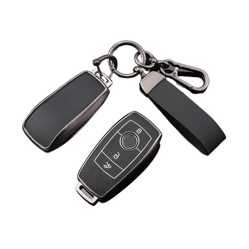 Autoschlüssel Ersatz Schlüssel Für Benz A B C E S Klasse W204 W205 W212 W213 W176 GLC CLA AMG W177 TPU Autoschlüsseletui Vollabdeckung Shell Schlüsselanhänger(A Black sel 2) von KGFRDO
