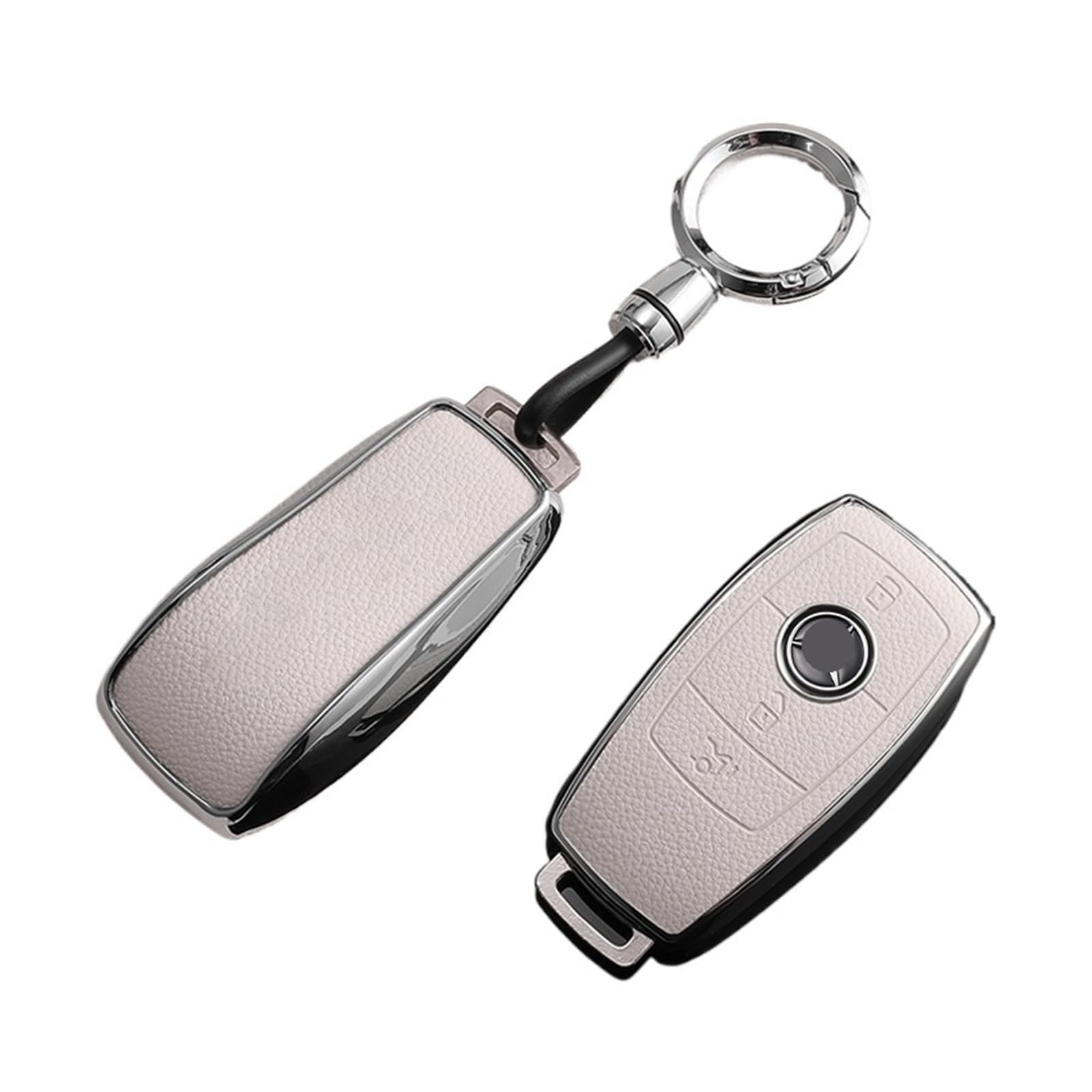 Autoschlüssel Ersatz Schlüssel Für Benz A B C E S Klasse W204 W205 W212 W213 W176 GLC CLA AMG W177 TPU Autoschlüsseletui Vollabdeckung Shell Schlüsselanhänger(A White sel 1) von KGFRDO