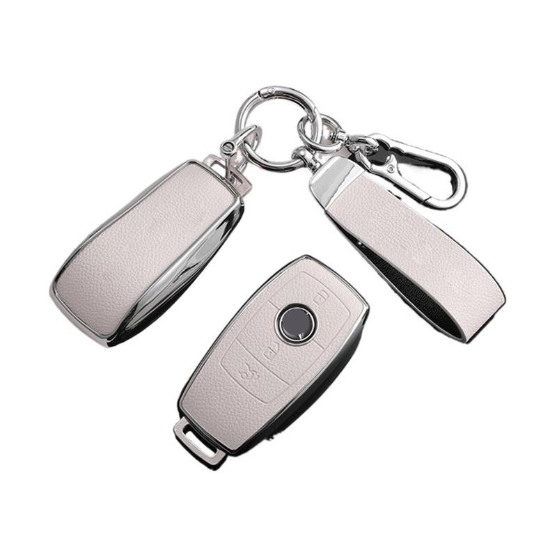 Autoschlüssel Ersatz Schlüssel Für Benz A B C E S Klasse W204 W205 W212 W213 W176 GLC CLA AMG W177 TPU Autoschlüsseletui Vollabdeckung Shell Schlüsselanhänger(A White sel 2) von KGFRDO