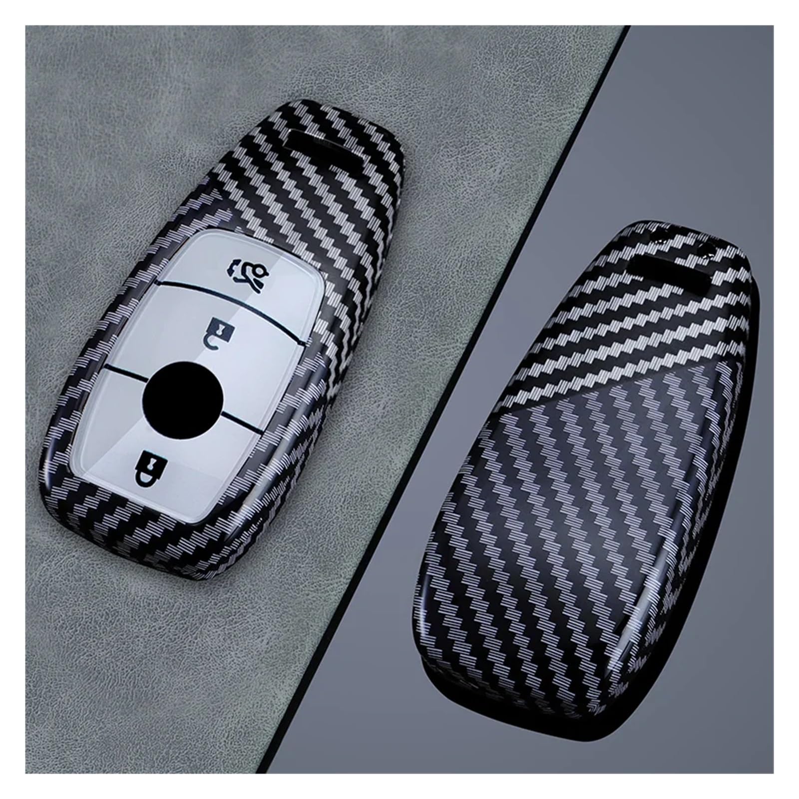 Autoschlüssel Ersatz Schlüssel Für Benz ACESG Klasse GLC CLE CLA GLS AMG W205 W213 W222 3/4 Tasten Autoschlüssel Fall Abdeckung Shell Schlüsselanhänger(3 Buttons White) von KGFRDO