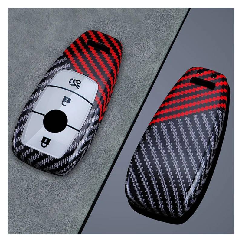 Autoschlüssel Ersatz Schlüssel Für Benz ACESG Klasse GLC CLE CLA GLS AMG W205 W213 W222 3/4 Tasten Autoschlüssel Fall Abdeckung Shell Schlüsselanhänger(3 Buttons red) von KGFRDO