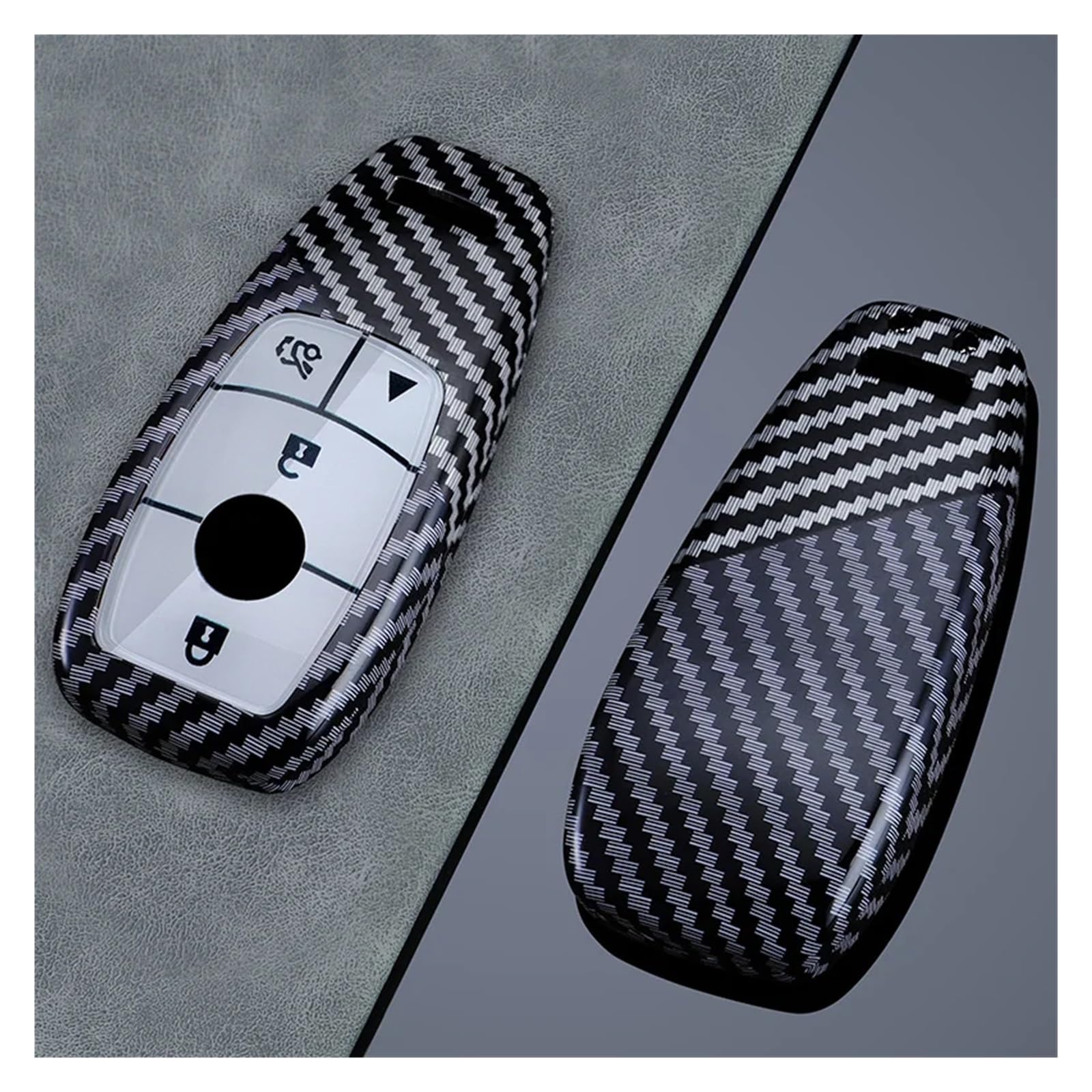 Autoschlüssel Ersatz Schlüssel Für Benz ACESG Klasse GLC CLE CLA GLS AMG W205 W213 W222 3/4 Tasten Autoschlüssel Fall Abdeckung Shell Schlüsselanhänger(4 Buttons White) von KGFRDO