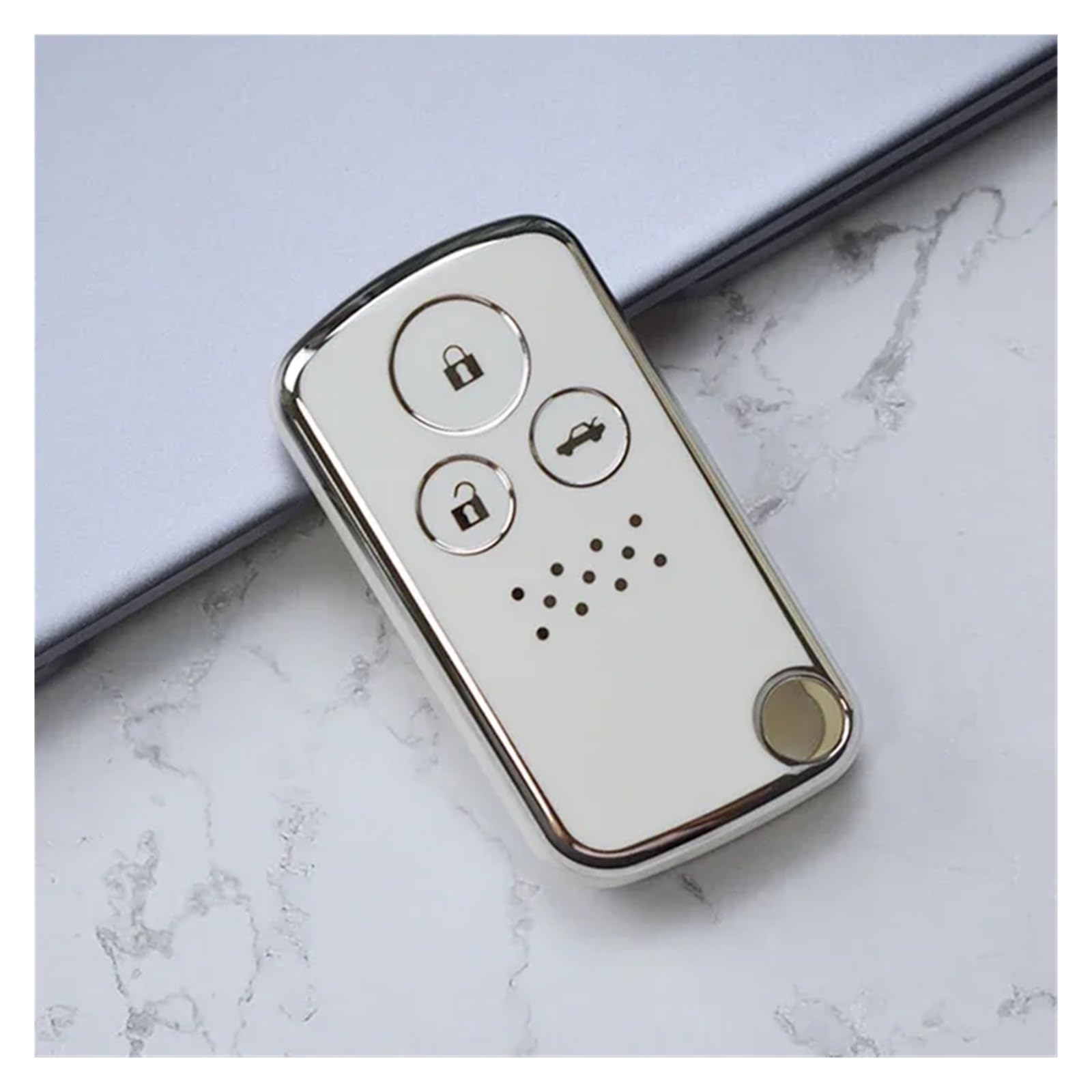 Autoschlüssel Ersatz Schlüssel Für CRV Fit Shuttle Fried Freed Spike StepWGN RG1 Spada CRZ TPU Auto Schlüsselanhänger Fall Abdeckung Shell Halter Schlüsselbund Schutz(White 3 Button) von KGFRDO