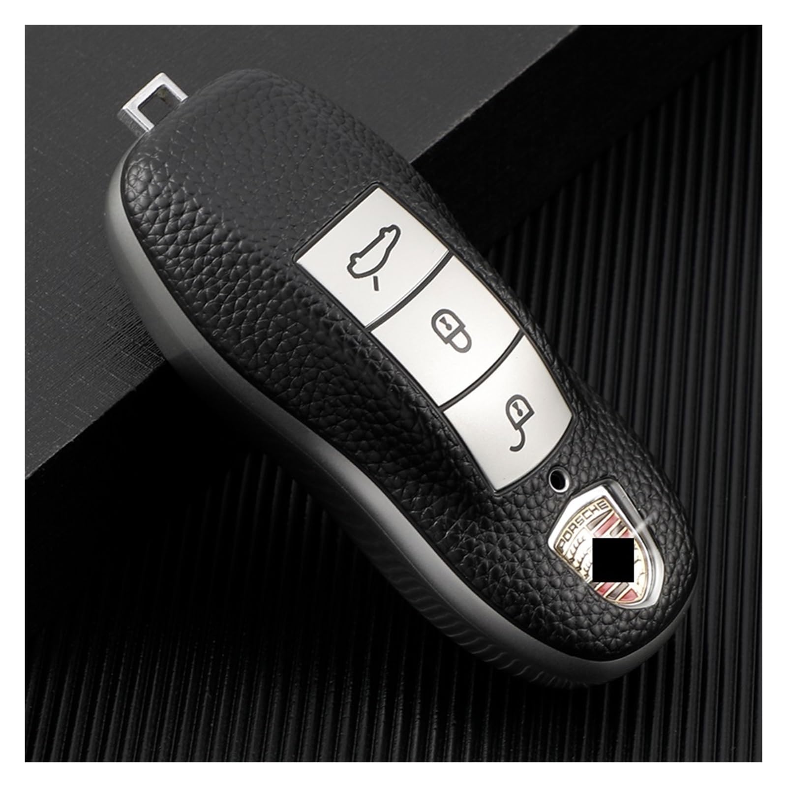 Autoschlüssel Ersatz Schlüssel Für Cayenne 911 996 Macan Panamera Boxster 986 987 981 TPU Auto Smart Key Case Cover Shell Schlüsselanhänger(XL125V Smoke LG) von KGFRDO