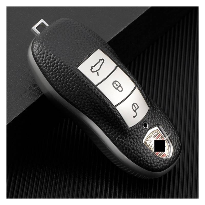 Autoschlüssel Ersatz Schlüssel Für Cayenne 911 996 Macan Panamera Boxster 986 987 981 TPU Auto Smart Key Case Cover Shell Schlüsselanhänger(XL125V Smoke LG) von KGFRDO