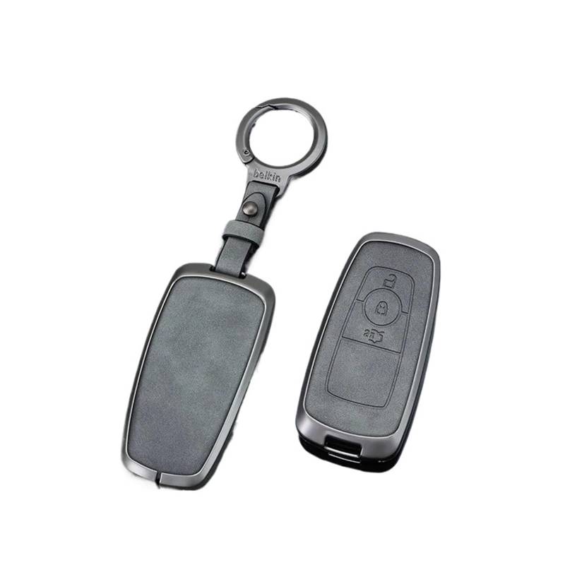 Autoschlüssel Ersatz Schlüssel Für Ford Edge Fusion Mustang Explorer F150 F250 F350 Ecosport Auto Fernbedienung Schlüssel Fall Abdeckung Shell Fob Schutz Halter Keyless(Camel) von KGFRDO