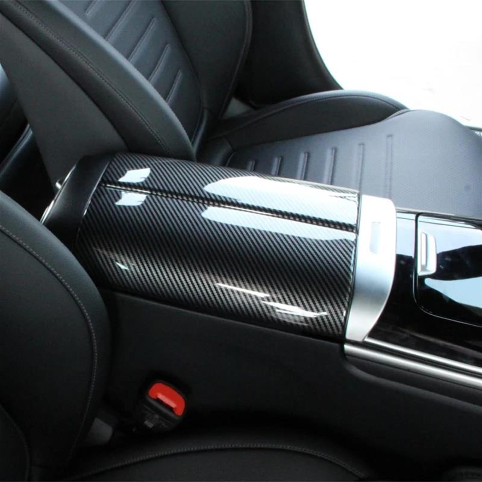 Für Benz Für C Klasse W206 C200 C220 C260 C300 2022 + ABS Auto Center Konsole Aufräumen Armlehne Box Panel Trim Abdeckung(2) von KGFRDO