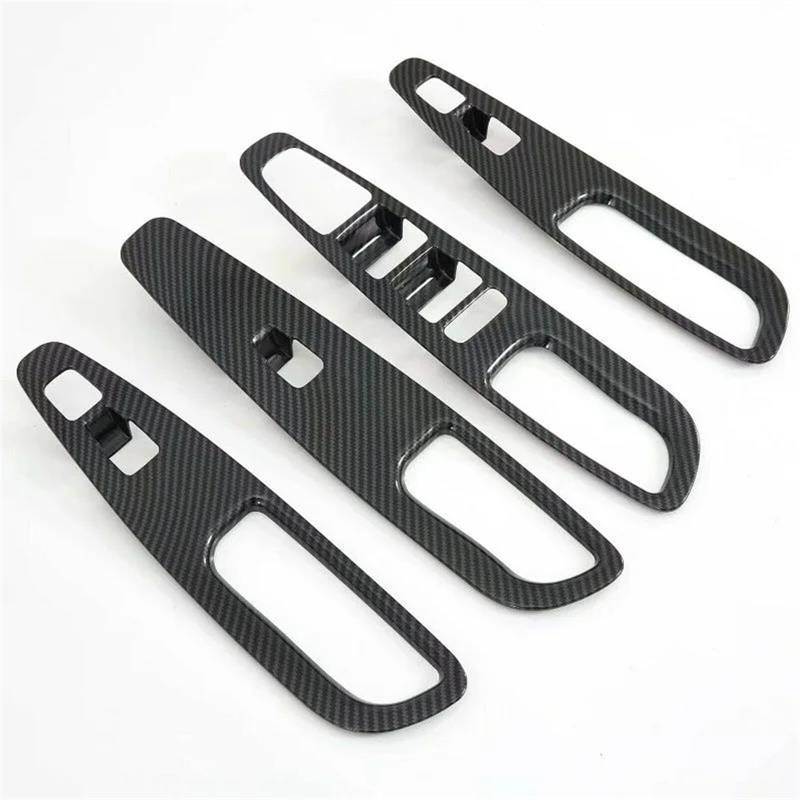 Für Hyundai Für Santa Fe 2019-2022 Auto Innen Dekoration 4PCS Fensterheber Schalter Abdeckung Trim von KGFRDO