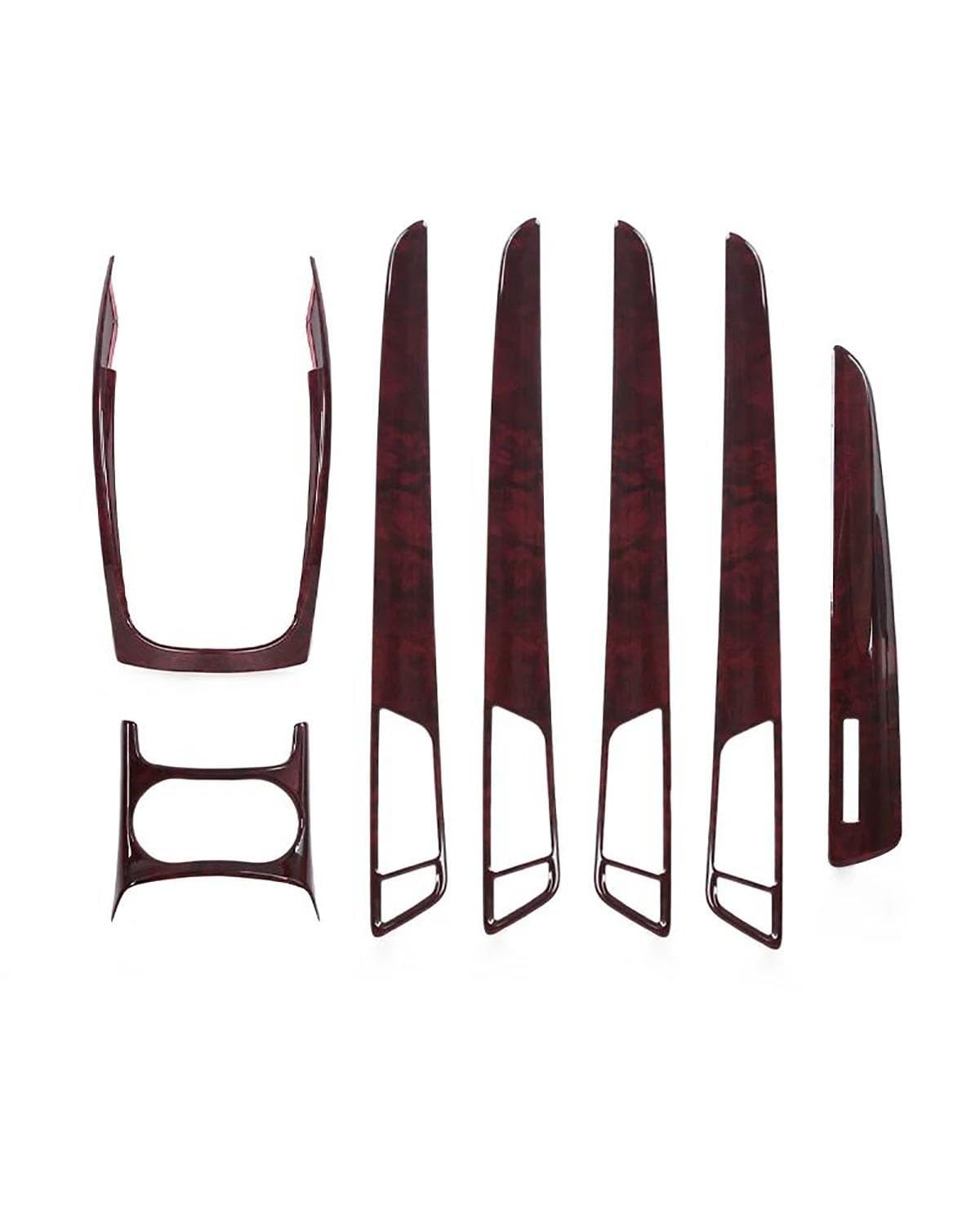 Für Q5 2010-2016 Auto LHD Konsole Armlehne Getriebe Shift Dekoration Rahmen Abdeckung Trim Farbe Innen(Brown 1set) von KGFRDO