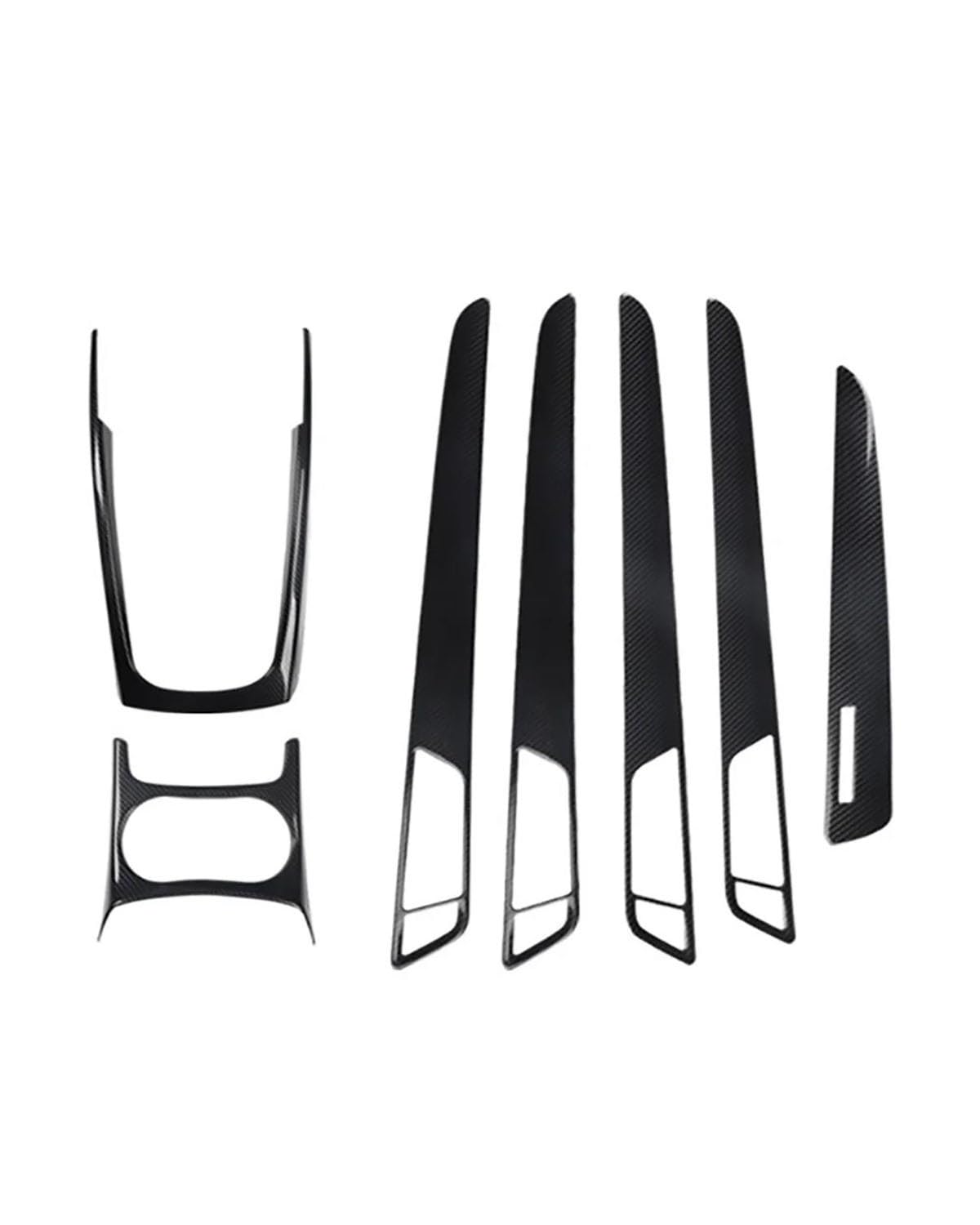 Für Q5 2010-2016 Auto LHD Konsole Armlehne Getriebe Shift Dekoration Rahmen Abdeckung Trim Farbe Innen(Carbon Fiber 1set) von KGFRDO