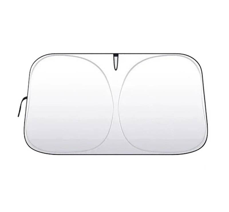 Scheibenabdeckung Auto 2024 Auto-Frontfenster-Sonnenschutz, Sonnenschutz, Windschutzscheibe, Visier, Windschutzscheibe, Zusammenklappbare Autoteile(140x70cm) von KGFRDO