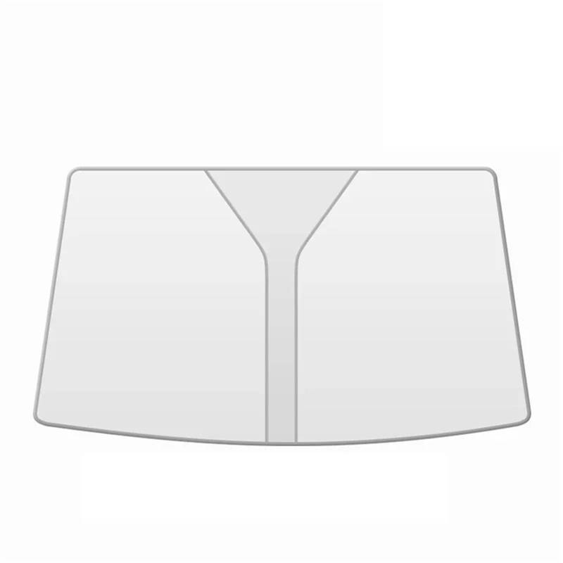 Scheibenabdeckung Auto Tragbare Auto-Sonnenblende 70 X 140 cm, Doppellagiger Sonnenschutz, Auto-Sonnenschutz, Fenster, Windschutzscheibe, Faltbar von KGFRDO