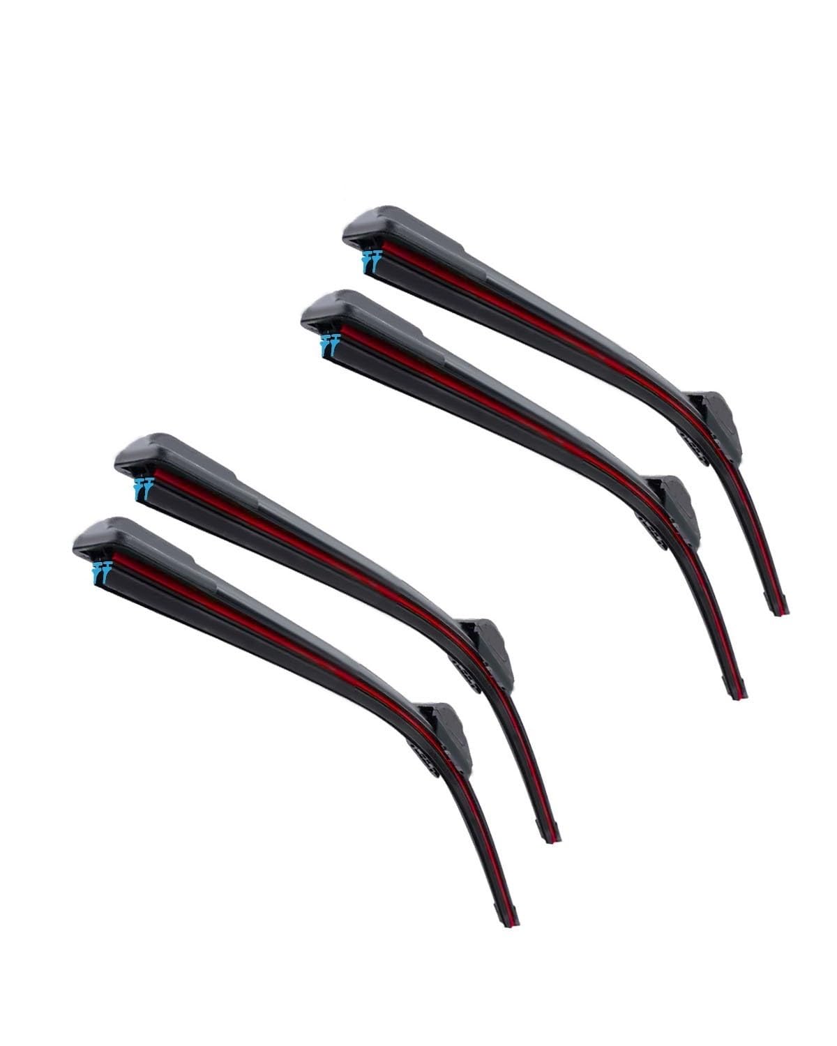 Wischerblätter Für Astra J 2014-2015 2PCS Auto Wischer Frontscheibe Scheibenwischer Doppel Gummi Auto Zubehör(4PCS) von KGFRDO