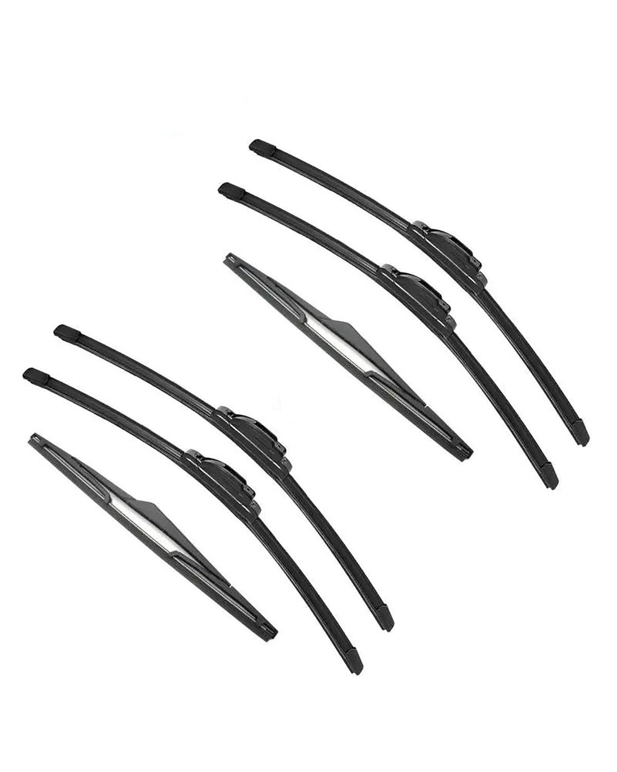Wischerblätter Für C4 MK2 2010 2011 2012 2013 2014 2015 2016 2017 2018 Doppel Gummi Auto Wischer Scheibenwischer Gummi auto Zubehör(6PCS) von KGFRDO