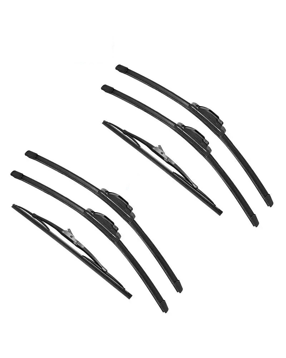 Wischerblätter Für Hyundai Für Getz 2002 2003 2004 2005 2006 2007 2008 2009 Doppel Gummi Auto Wischer Scheibenwischer Gummi auto Zubehör(6PCS) von KGFRDO
