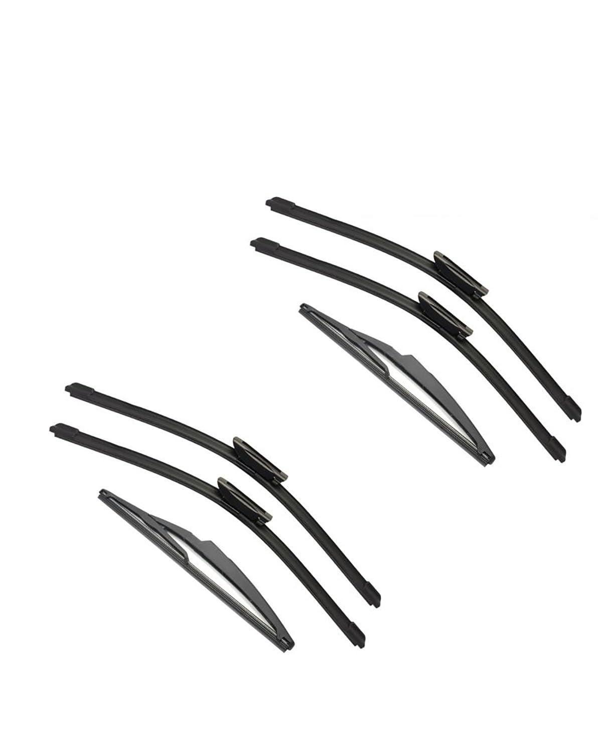 Wischerblätter Für Renaultes Für Captur Kaptur 2013 2014 2015 2016 3PCS Auto Wischer Vorne Hinten Scheibenwischer Doppel Gummi auto Zubehör(6PCS) von KGFRDO