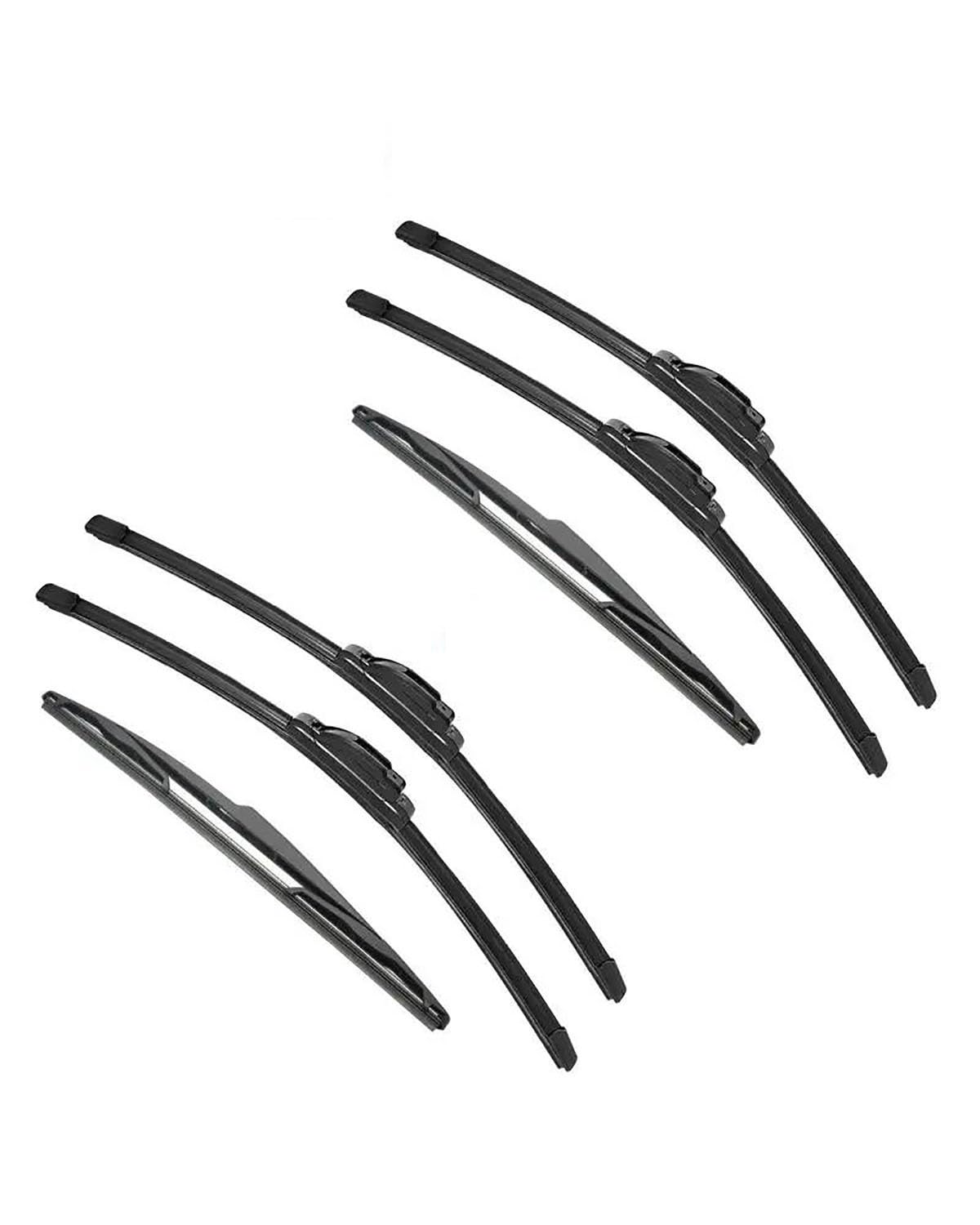 Wischerblätter Für Saxo 1999 2000 2001 2002 2003 Doppel Gummi Auto Wischer Scheibenwischer Gummi Auto Zubehör(6PCS) von KGFRDO