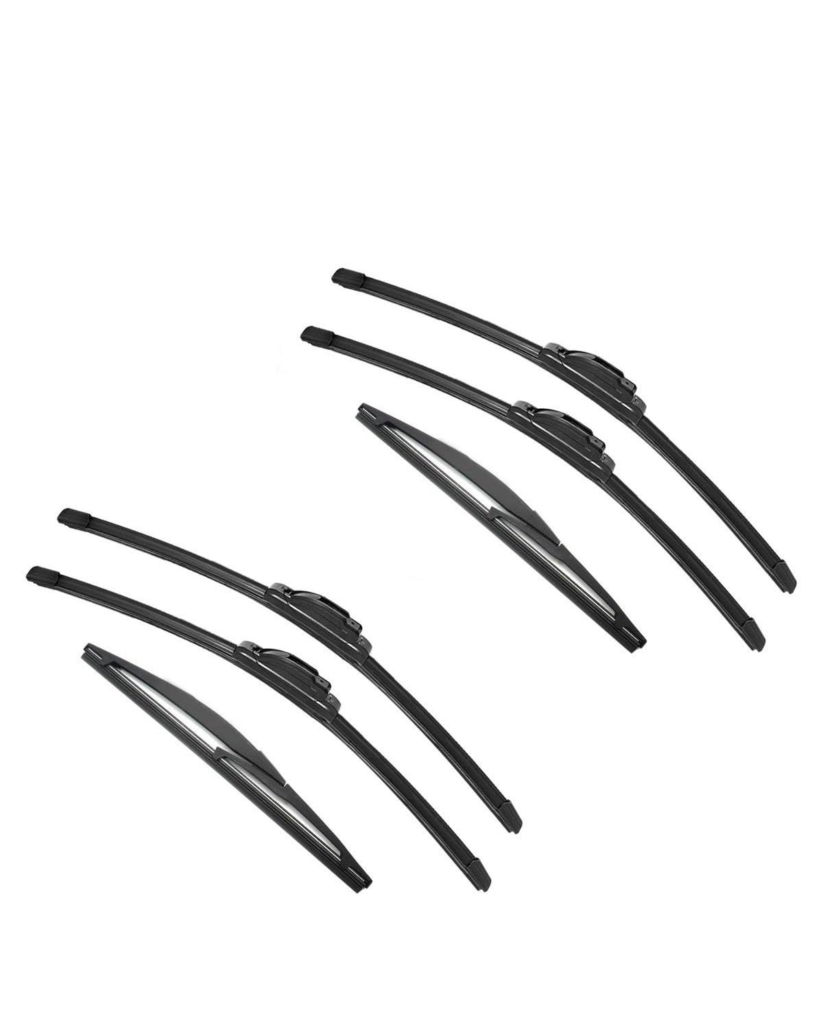Wischerblätter Für Suzuki Für SX4 Für S-Kreuz 2006 2007 2008 2009 2010 2011 2012 2013-2020 Doppel Gummi Auto Wischer Vorne Hinten Scheibenwischer Zubehör(6PCS) von KGFRDO