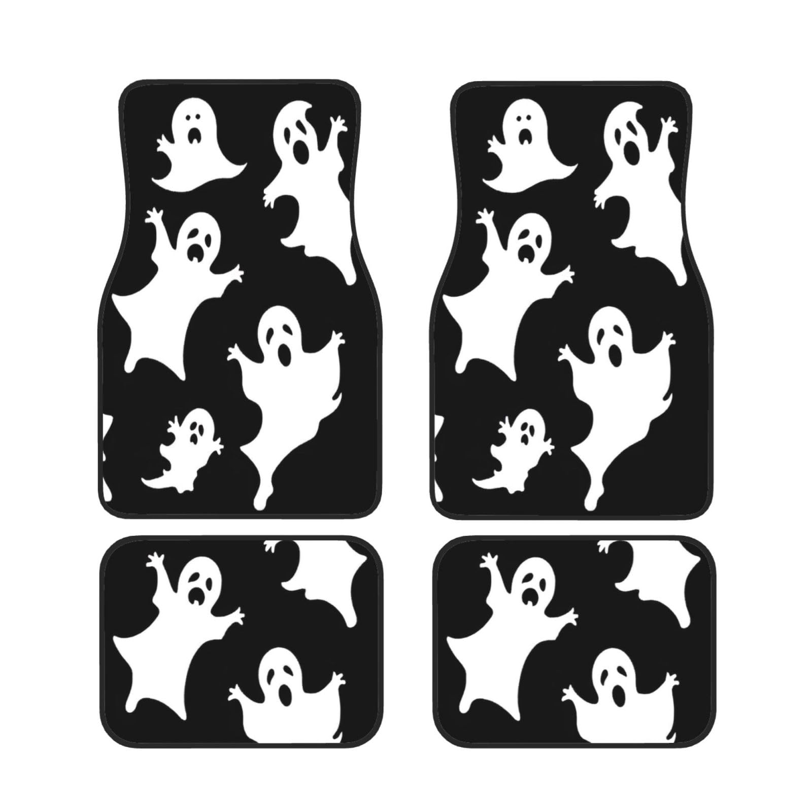 Halloween Goth Auto Fußmatten Set von 4 Stück, Universal Automotive Vorne Hinten Fußmatten - Wasserdicht Anti-Rutsch-Neopren Leicht zu Reinigen für Auto LKW SUV Halloween Goth Auto Fußmatten Set von 4 Stück, Universal Automotive Vorne Hinten Fußmatten - Wasserdicht Anti-Rutsch-Neopren Leicht zu Reinigen für Auto LKW SUV von KHDKLXOHZ