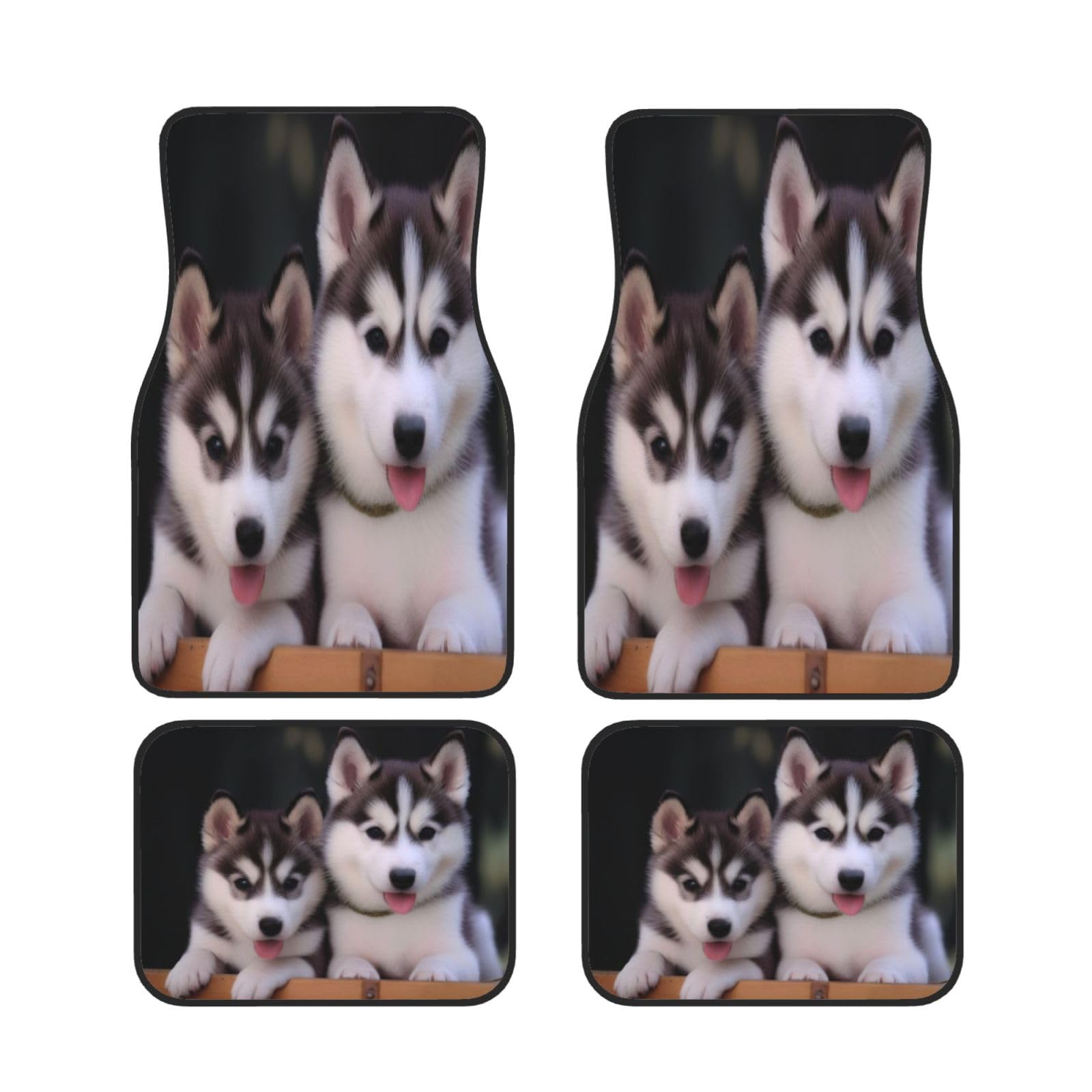 Hund Auto Fußmatten Set 4 Stück Universal Automotive Vorne Hinten Fußmatten - Wasserdicht Anti-Rutsch-Neopren Leicht zu Reinigen für PKW LKW SUV Hund Auto Fußmatten Set 4 Stück Universal Automotive Vorne Hinten Fußmatten - Wasserdicht Anti-Rutsch-Neopren Leicht zu Reinigen für PKW LKW SUV von KHDKLXOHZ