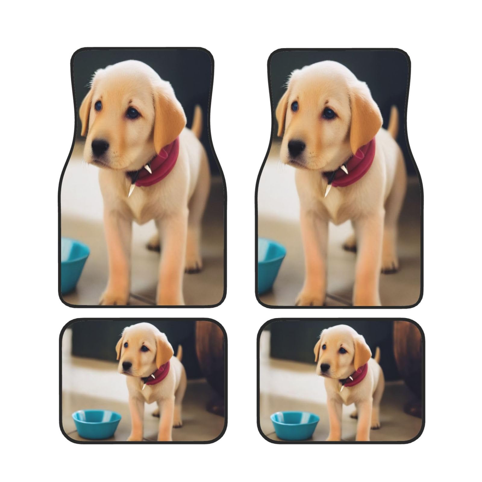 Hund Auto Fußmatten Set 4 Stück Universal Automotive Vorne Hinten Fußmatten - Wasserdicht Anti-Rutsch-Neopren Leicht zu Reinigen für PKW LKW SUV Hund Auto Fußmatten Set 4 Stück Universal Automotive Vorne Hinten Fußmatten - Wasserdicht Anti-Rutsch-Neopren Leicht zu Reinigen für PKW LKW SUV von KHDKLXOHZ