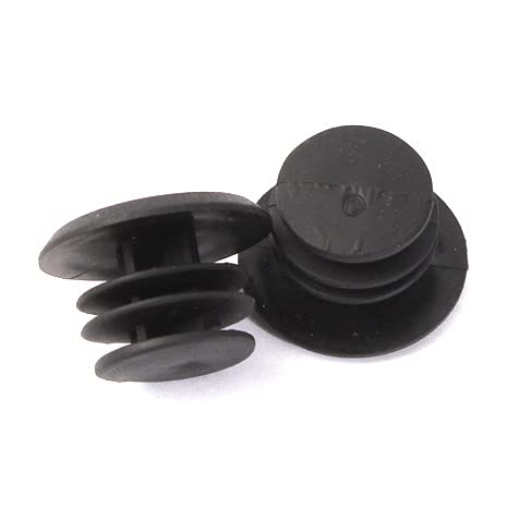 KHE Affix BMX Lenkerenden Barends Stopfen Lenker 22,2mm PVC schwarz nur 8g Paar von KHEbikes