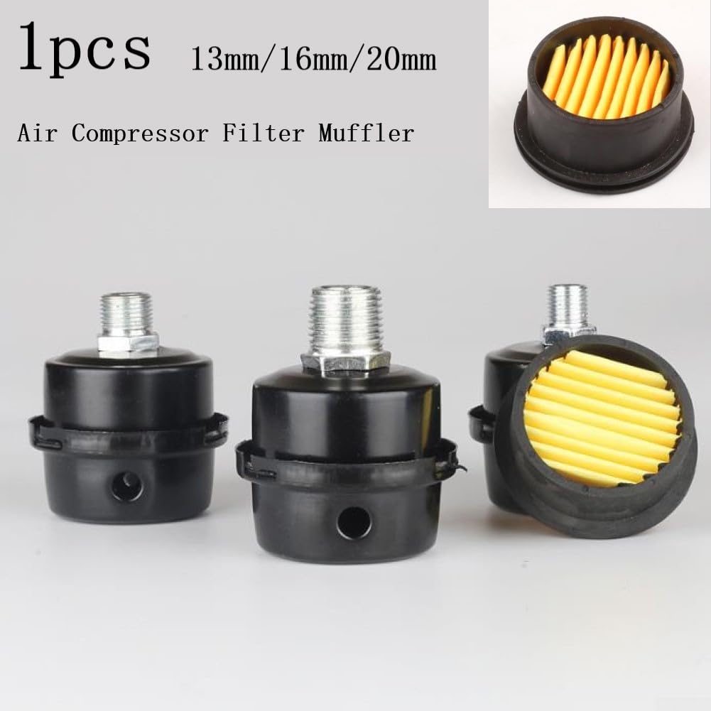 Essential Lufteinlassfilter für Kompressoren, passend für Standard-Gewindegrößen von 13 mm, 16 mm und 20 mm (16 mm) von KHIronHive