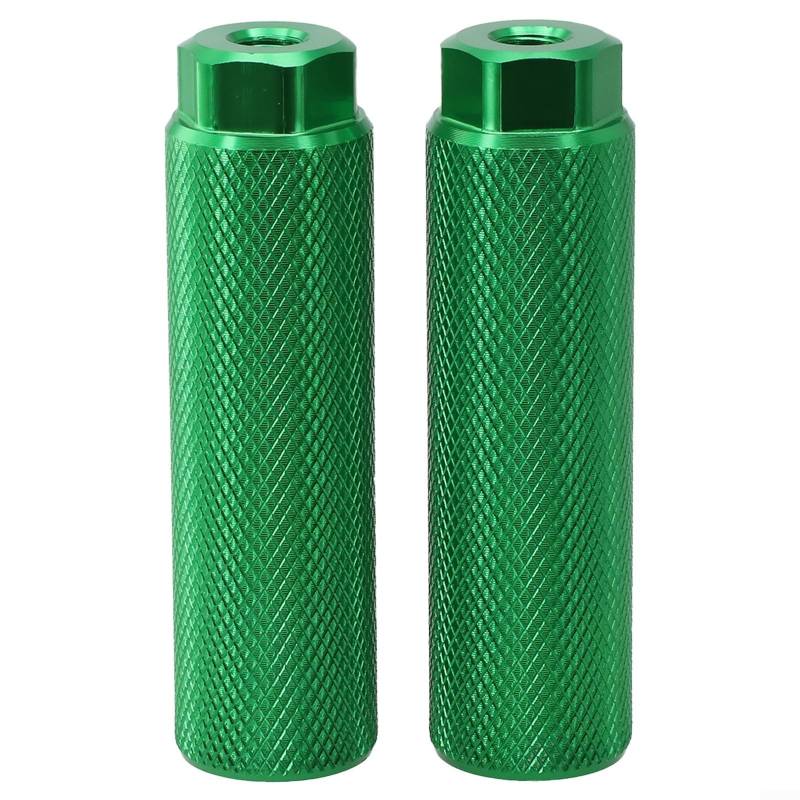 Fahrrad-Pegs aus Aluminiumlegierung für und Rennräder, 3/8-Zoll-Achsen (grün) von KHIronHive