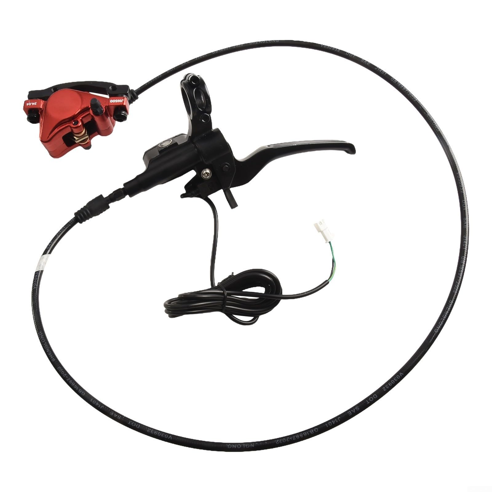 Robuste hydraulische Scheibenbremsen, geeignet für Elektrofahrräder, Dual-Bremssattel-Konfiguration verbessert die Bremskraft (vorne mit) von KHIronHive