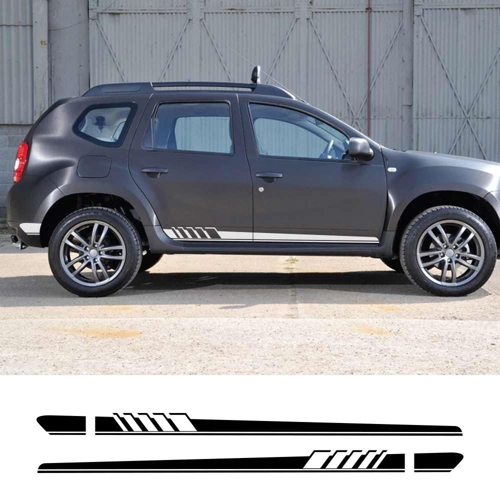 2 STÜCKE Autotür Seite Langer Streifen PVC Aufkleber, für Renault Dacia Duster Logan Sandero Auto Zubehör Vinyl Film Dekor Aufkleber 2 STÜCKE Autotür Seite Langer Streifen PVC Aufkleber, für Renault Dacia Duster Logan Sandero Auto Zubehör Vinyl Film Dekor Aufkleber von KHPGQIAS