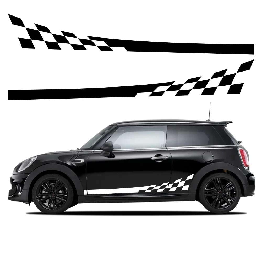2 Stücke Auto Seitentür Karierte Aufkleber Aufkleber Trim für Mini Cooper S JCW R55 R56 R60 R61 F54 F55 F56 F60 Countryman Dekoration 2 Stücke Auto Seitentür Karierte Aufkleber Aufkleber Trim für Mini Cooper S JCW R55 R56 R60 R61 F54 F55 F56 F60 Countryman Dekoration von KHPGQIAS