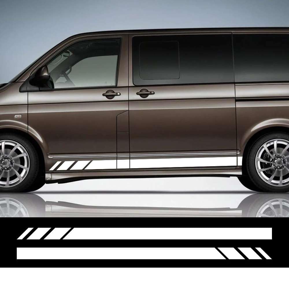 2PCS Auto Tür Seite Aufkleber, für VW Transporter T4 T5 T6 Caravelle Multivan Camper Van Vinyl Aufkleber Zubehör 2PCS Auto Tür Seite Aufkleber, für VW Transporter T4 T5 T6 Caravelle Multivan Camper Van Vinyl Aufkleber Zubehör von KHPGQIAS