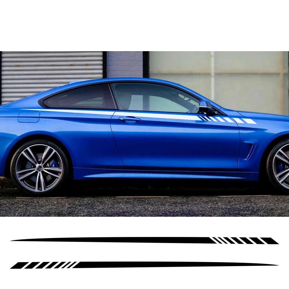 2pcs Auto Lange Streifen Taille Linie Aufkleber Auto Beide Seite Körper Vinyl DIY Aufkleber Racing Sport Styling Tuning Zubehör 2pcs Auto Lange Streifen Taille Linie Aufkleber Auto Beide Seite Körper Vinyl DIY Aufkleber Racing Sport Styling Tuning Zubehör von KHPGQIAS
