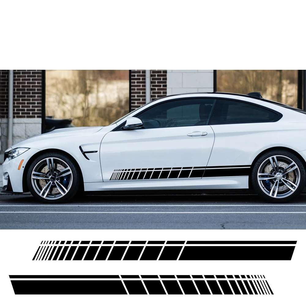 2pcs Auto Seitenschweller Aufkleber Langer Streifen Auto Vinyl Film Wrap Aufkleber Tuning Universal Shelter Kratzer DIY Autozubehör 2pcs Auto Seitenschweller Aufkleber Langer Streifen Auto Vinyl Film Wrap Aufkleber Tuning Universal Shelter Kratzer DIY Autozubehör von KHPGQIAS