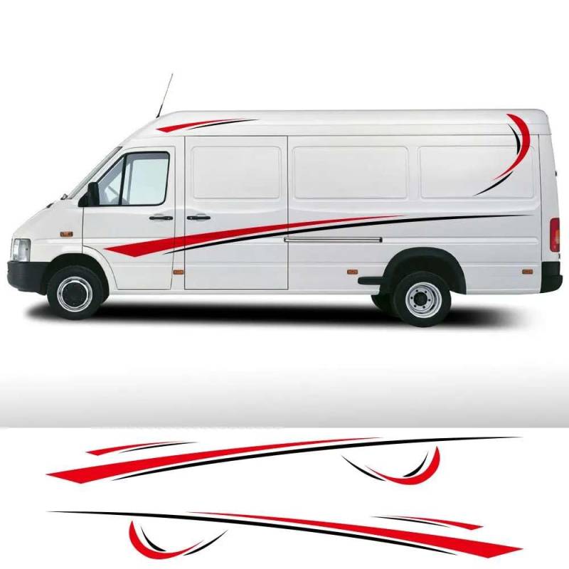 6 Teile/Los Auto Aufkleber, für VW LT35 LT28 LT Camper Van Wohnmobil Wohnwagen Grafik Konvertierung Vinyl Aufkleber Zubehör von KHPGQIAS