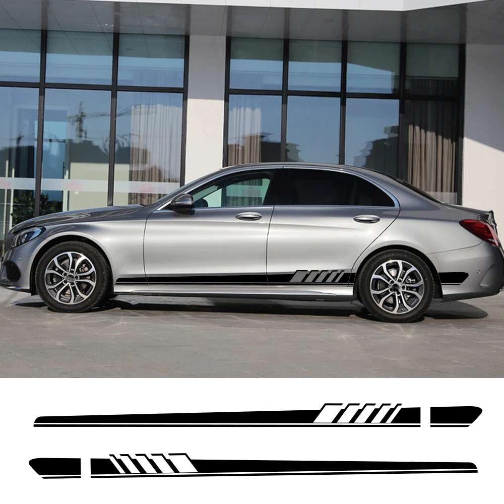 Auto Aufkleber Auto Seitenstreifen DIY Aufkleber, für Mercedes Benz W205 W204 W203 C Klasse C180 C200 C300 C63 Coupe C43 Autozubehör Auto Aufkleber Auto Seitenstreifen DIY Aufkleber, für Mercedes Benz W205 W204 W203 C Klasse C180 C200 C300 C63 Coupe C43 Autozubehör von KHPGQIAS