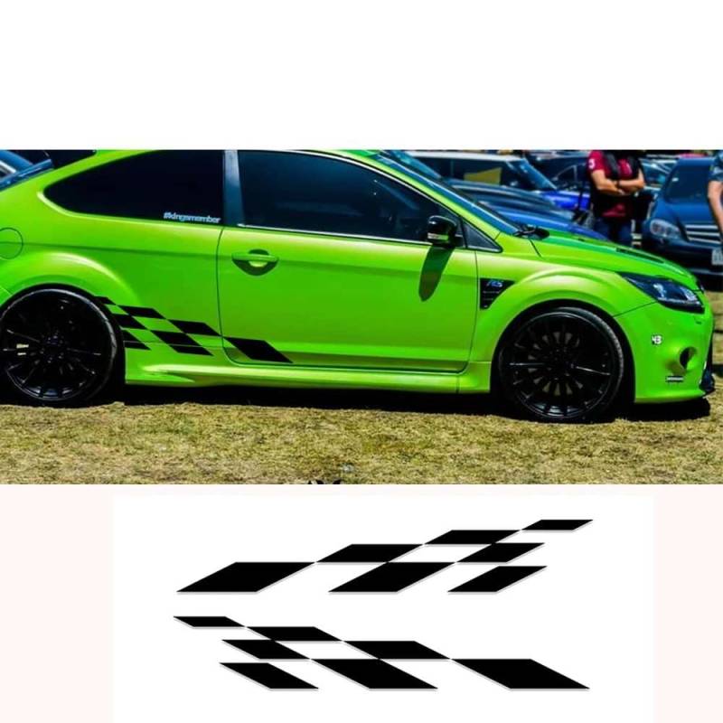 Auto Beide Seite Aufkleber DIY Racing Sport Styling Vinyl Aufkleber Grafik Dekor Aufkleber, für Audi, für Hyundai, für Nissan, für Subaru, für Ford, für Mini von KHPGQIAS