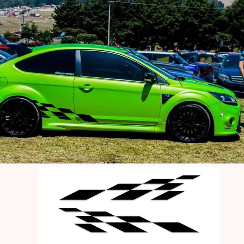 Auto Beide Seite Aufkleber DIY Racing Sport Styling Vinyl Aufkleber Grafik Dekor Aufkleber, für Audi, für Hyundai, für Nissan, für Subaru, für Ford, für Mini von KHPGQIAS