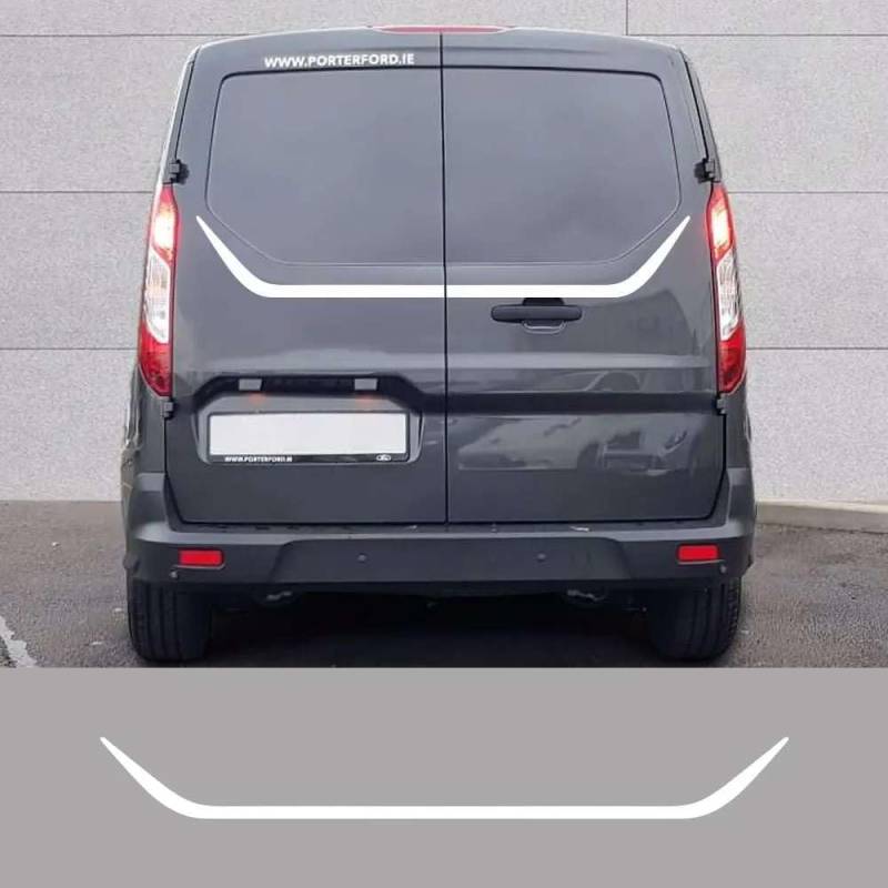 Auto Hecktür Aufkleber Vinyl Film Aufkleber, für Ford Transit Connect Zubehör Tuning Camper Van Line Grafiken von KHPGQIAS